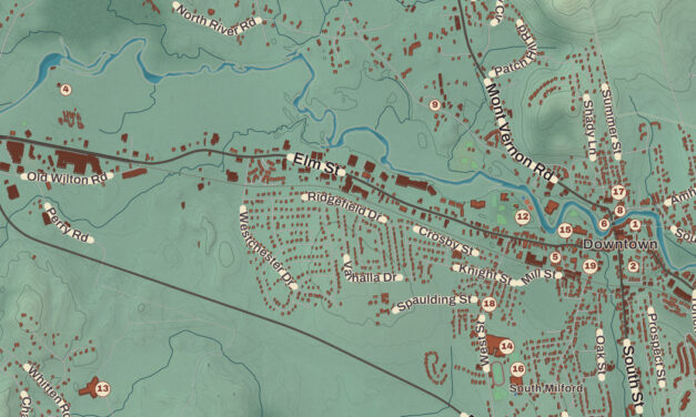 Beautifully Detailed Map of Milford, New Hampshire