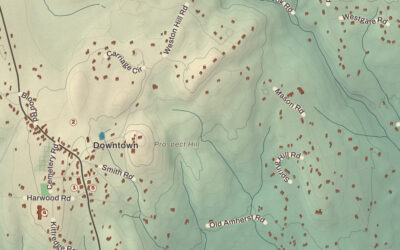 Beautifully Detailed Map of Mont Vernon, New Hampshire