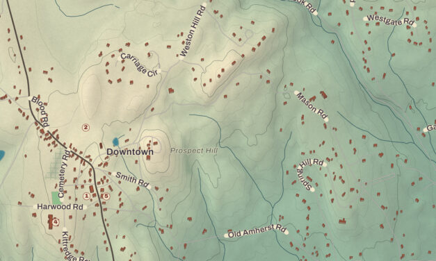 Beautifully Detailed Map of Mont Vernon, New Hampshire