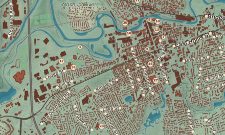 Beautifully Detailed Map of Nashua, New Hampshire