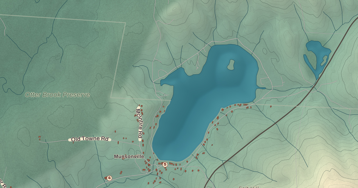 Beautifully Detailed Map of Nelson, New Hampshire