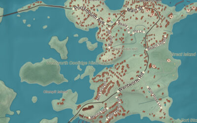Beautifully Detailed Map of New Castle, New Hampshire