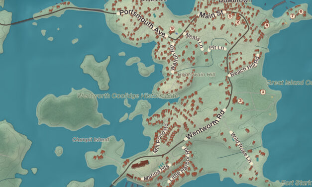 Beautifully Detailed Map of New Castle, New Hampshire