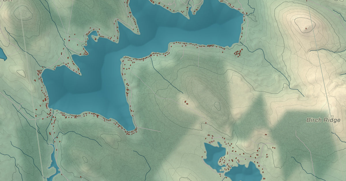 Beautifully Detailed Map of New Durham, New Hampshire