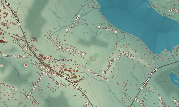 Beautifully Detailed Map of New London, New Hampshire