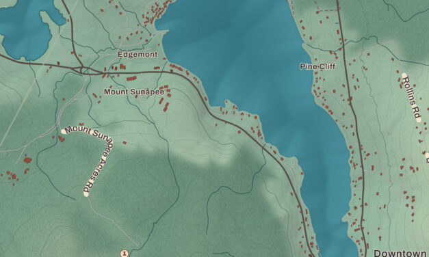 Beautifully Detailed Map of Newbury, New Hampshire