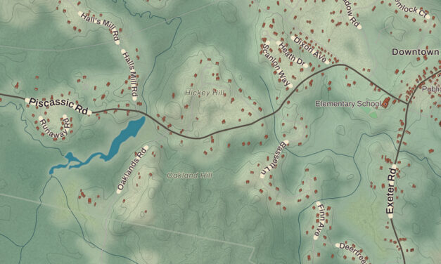 Beautifully Detailed Map of Newfields, New Hampshire