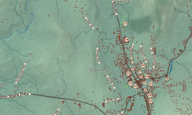 Beautifully Detailed Map of Newport, New Hampshire