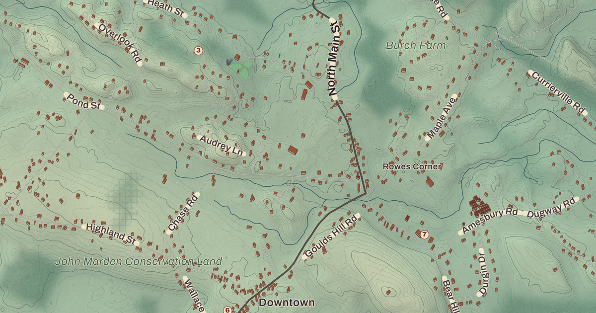 Beautifully Detailed Map of Newton, New Hampshire