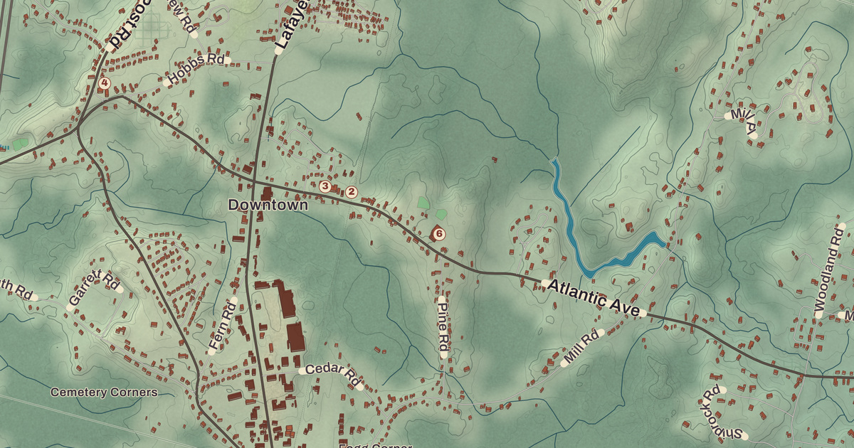 Beautifully Detailed Map of North Hampton, New Hampshire