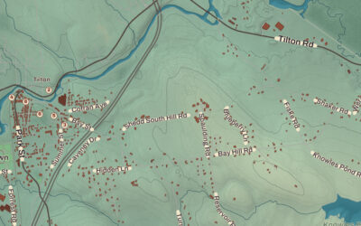 Beautifully Detailed Map of Northfield, New Hampshire