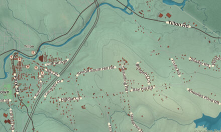 Beautifully Detailed Map of Northfield, New Hampshire