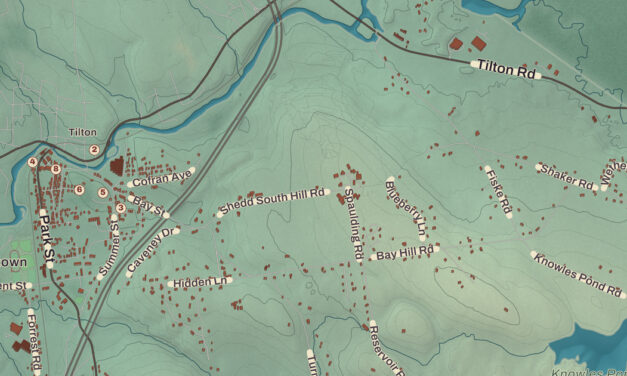 Beautifully Detailed Map of Northfield, New Hampshire