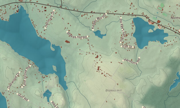 Beautifully Detailed Map of Northwood, New Hampshire