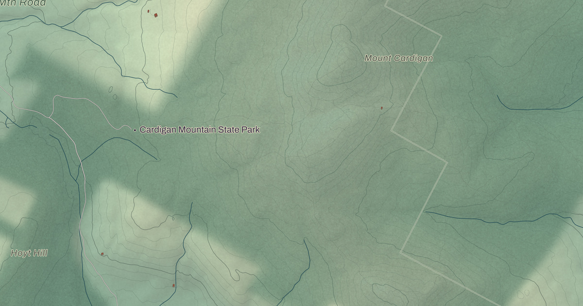 Beautifully Detailed Map of Orange, New Hampshire