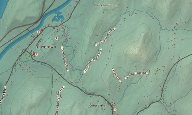 Beautifully Detailed Map of Orford, New Hampshire