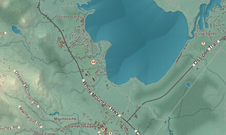 Beautifully Detailed Map of Ossipee, New Hampshire