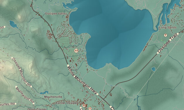 Beautifully Detailed Map of Ossipee, New Hampshire