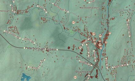 Beautifully Detailed Map of Peterborough, New Hampshire
