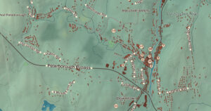 Detail from the map of Peterborough, New Hampshire
