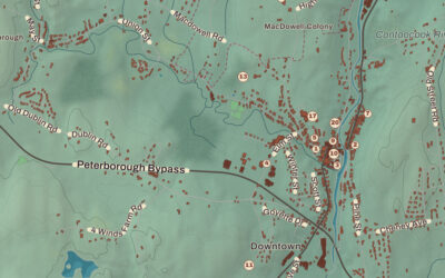 Beautifully Detailed Map of Peterborough, New Hampshire