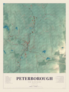 Map of Peterborough, New Hampshire