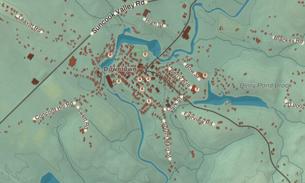 Beautifully Detailed Map of Pittsfield, New Hampshire