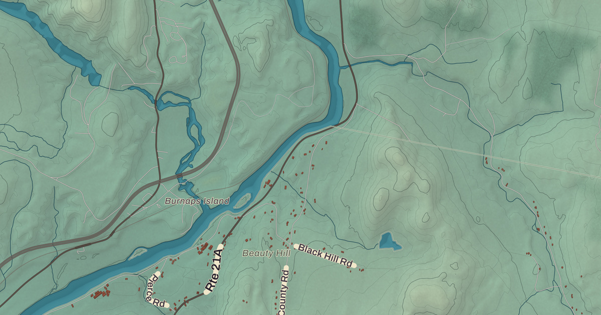 Beautifully Detailed Map of Plainfield, New Hampshire