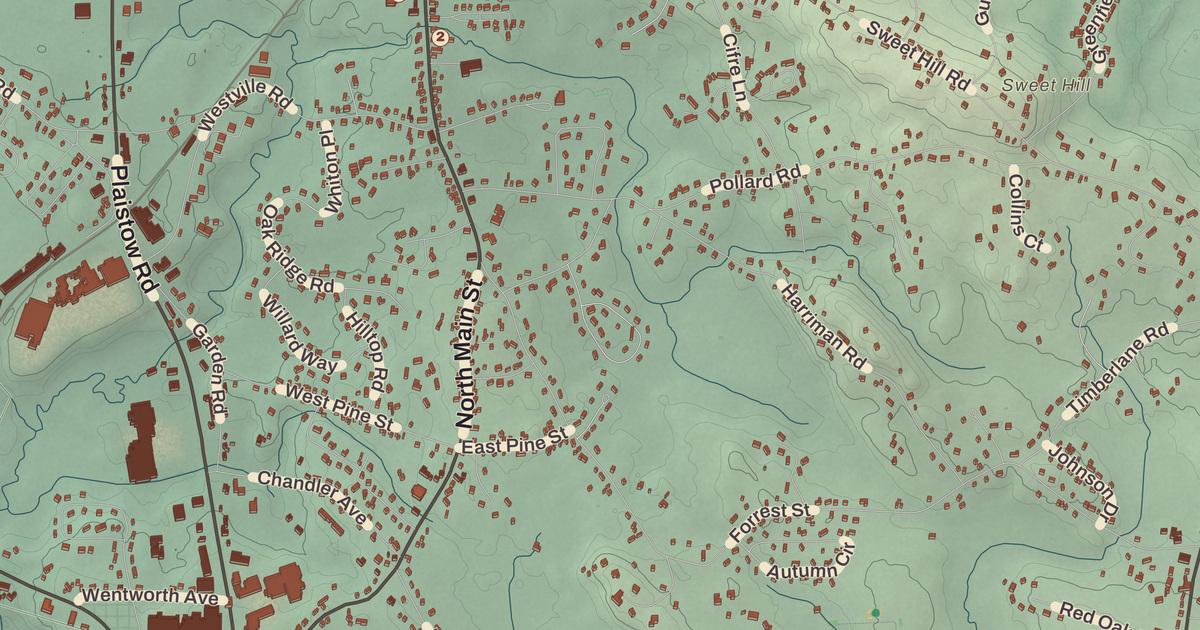 Beautifully Detailed Map of Plaistow, New Hampshire