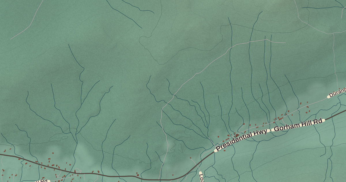 Beautifully Detailed Map of Randolph, New Hampshire