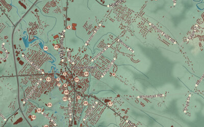 Beautifully Detailed Map of Rochester, New Hampshire