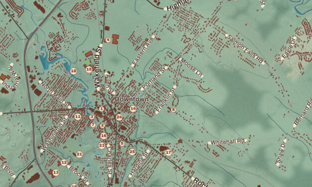 Beautifully Detailed Map of Rochester, New Hampshire