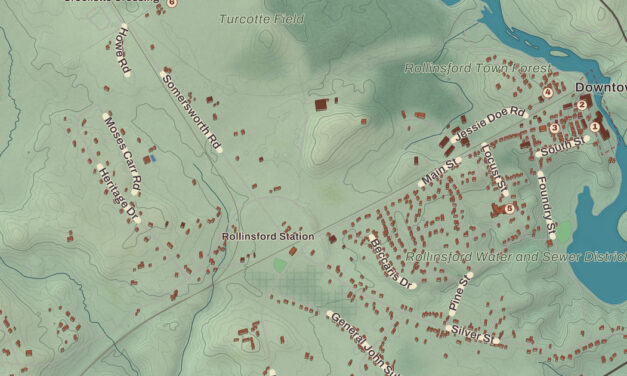 Beautifully Detailed Map of Rollinsford, New Hampshire
