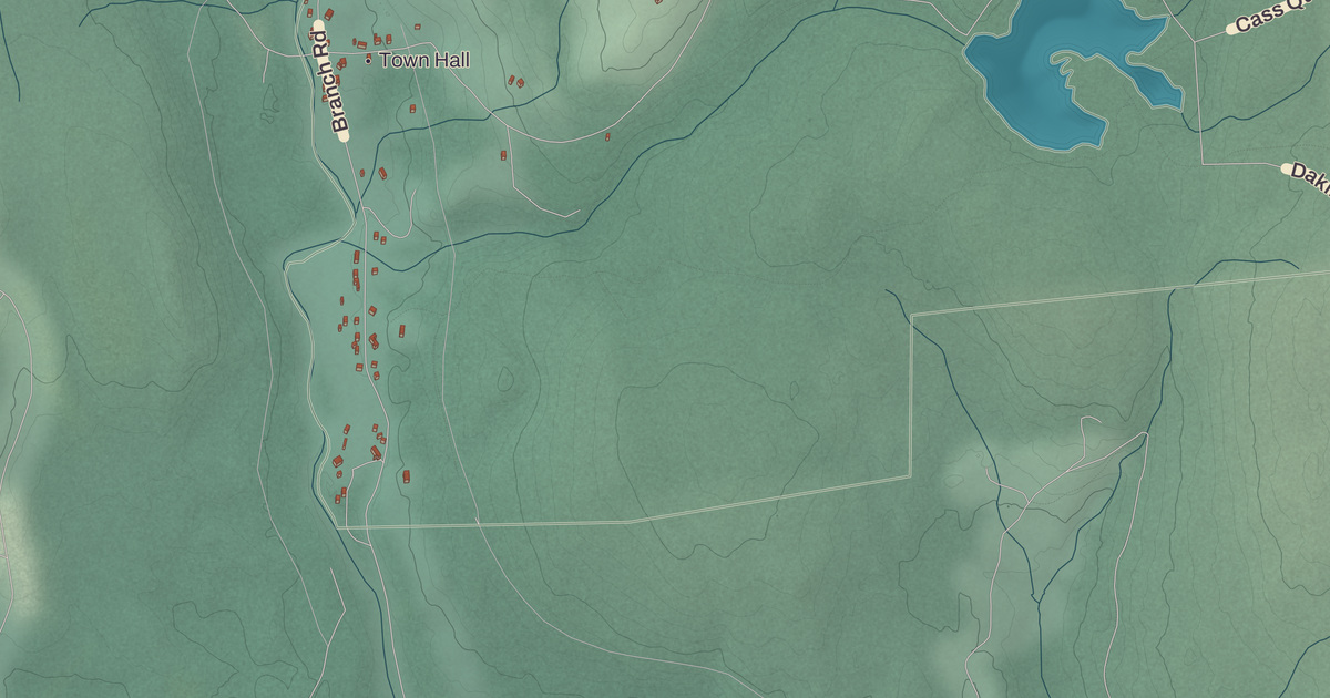 Beautifully Detailed Map of Roxbury, New Hampshire