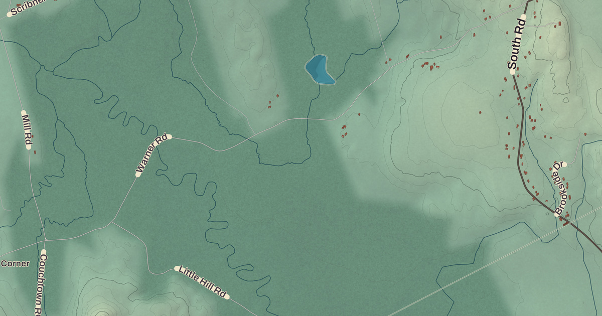 Beautifully Detailed Map of Salisbury, New Hampshire