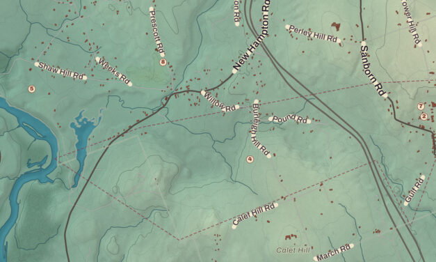 Beautifully Detailed Map of Sanbornton, New Hampshire