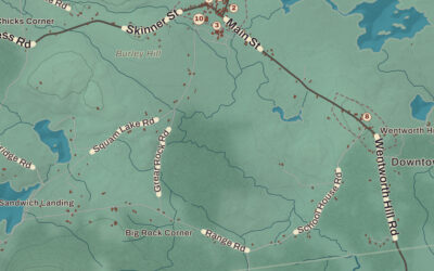 Beautifully Detailed Map of Sandwich, New Hampshire