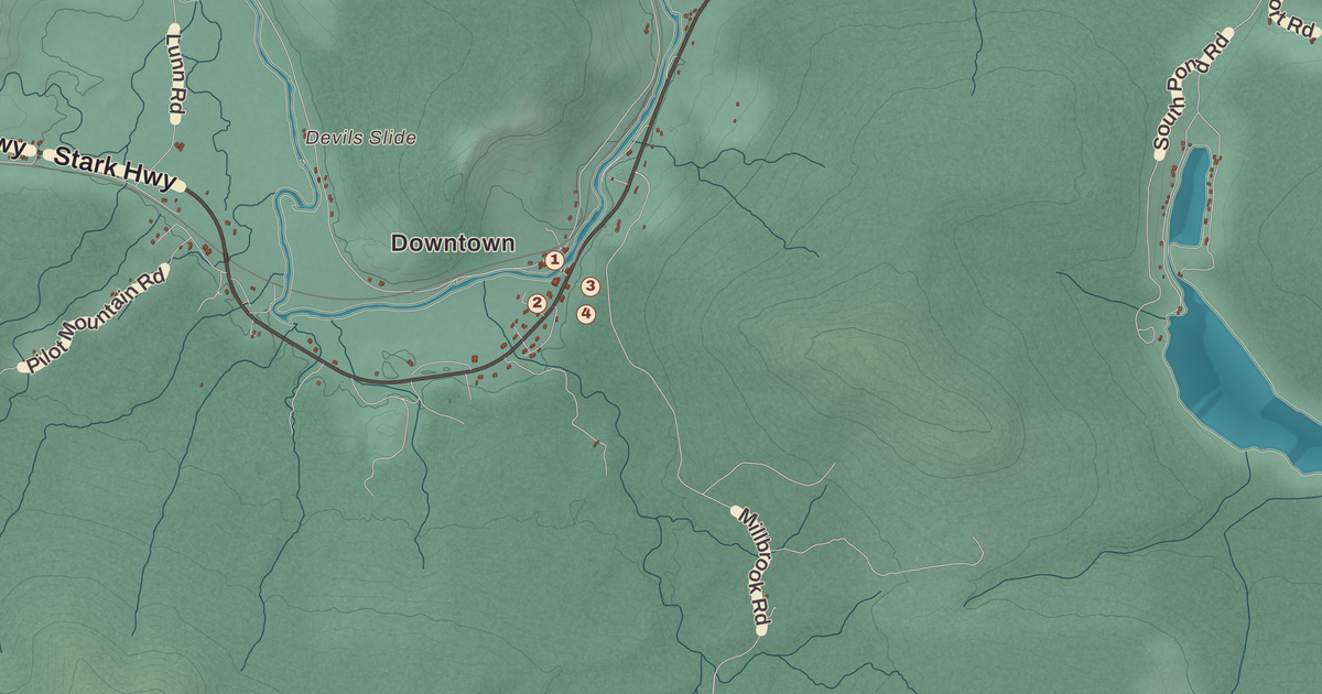 Beautifully Detailed Map of Stark, New Hampshire