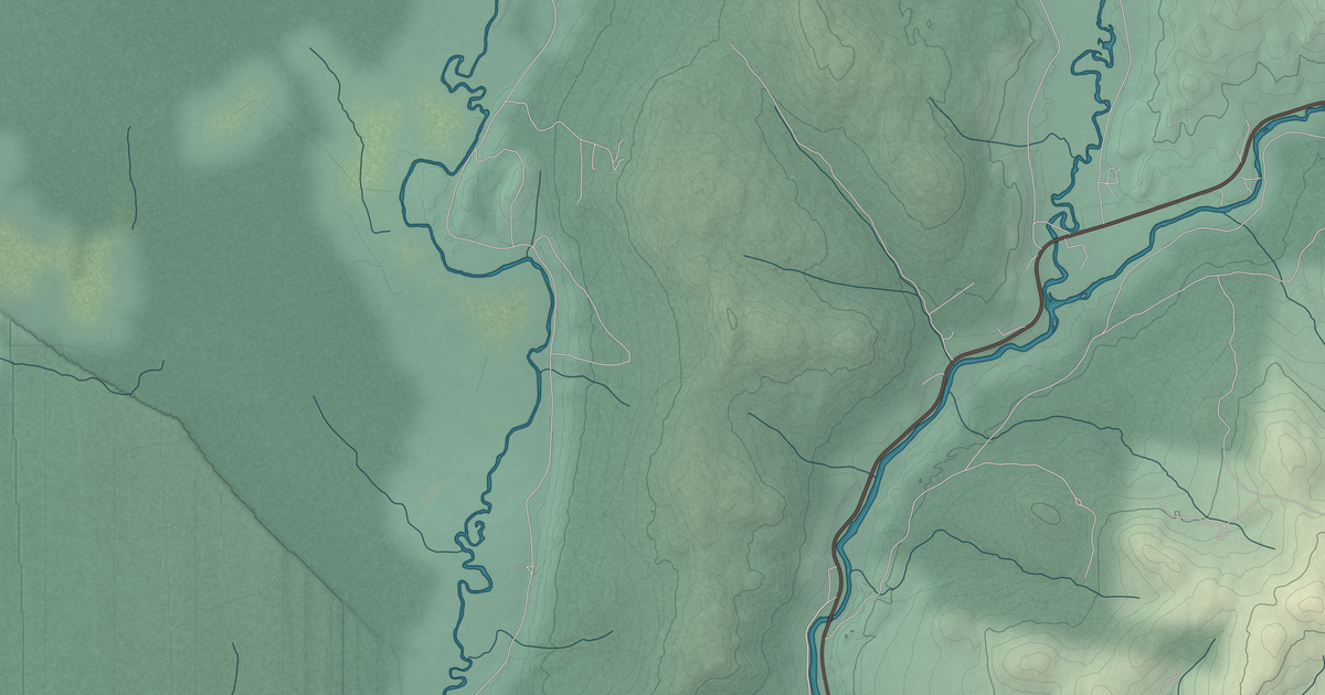 Beautifully Detailed Map of Stewartstown, New Hampshire