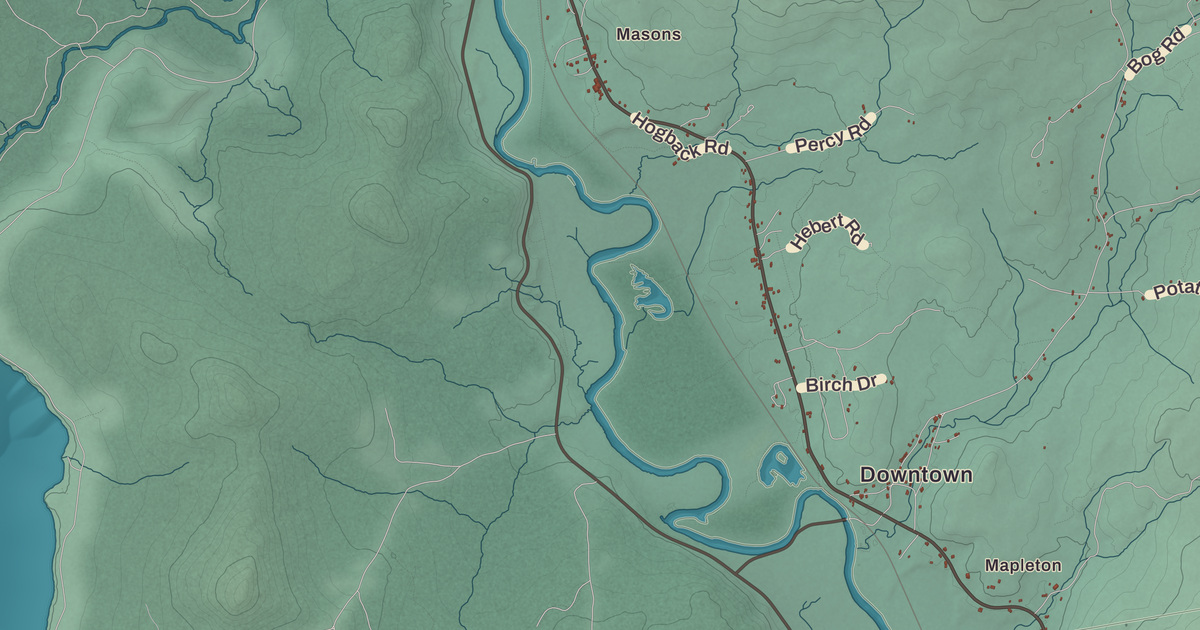Beautifully Detailed Map of Stratford, New Hampshire