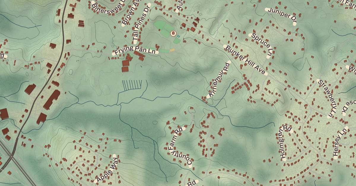 Beautifully Detailed Map of Stratham, New Hampshire