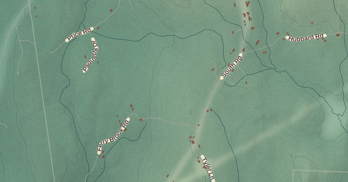 Beautifully Detailed Map of Sullivan, New Hampshire