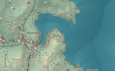 Beautifully Detailed Map of Sunapee, New Hampshire