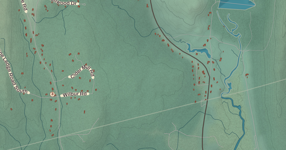 Beautifully Detailed Map of Surry, New Hampshire