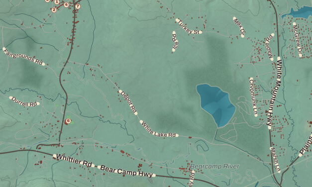 Beautifully Detailed Map of Tamworth, New Hampshire