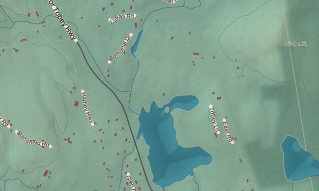 Beautifully Detailed Map of Temple, New Hampshire