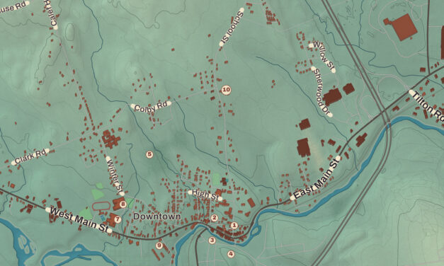 Beautifully Detailed Map of Tilton, New Hampshire