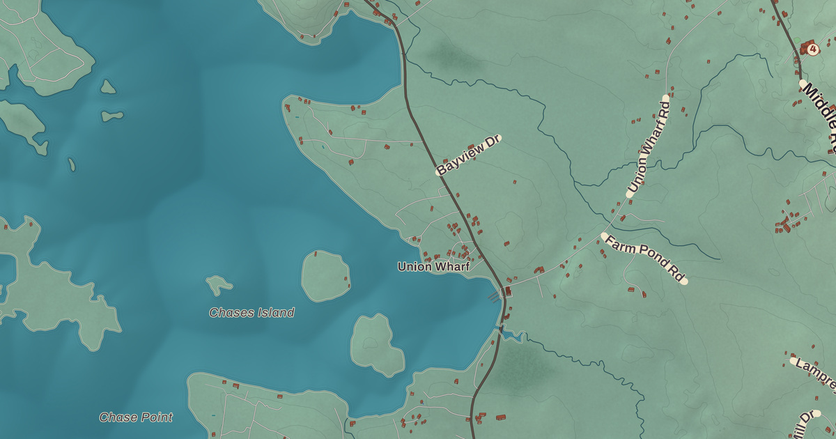 Beautifully Detailed Map of Tuftonboro, New Hampshire