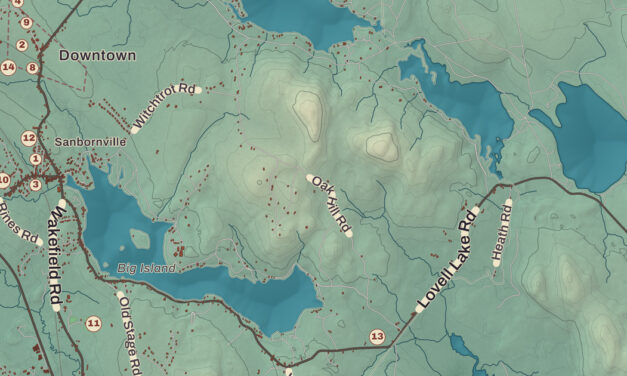 Beautifully Detailed Map of Wakefield, New Hampshire