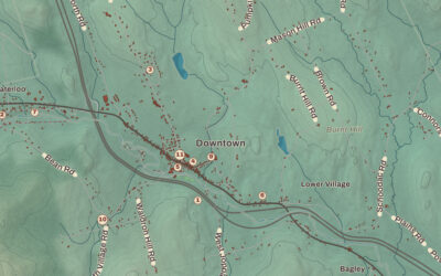 Beautifully Detailed Map of Warner, New Hampshire